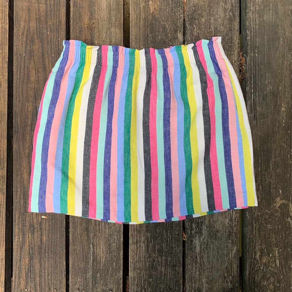 J. Crew Factory Sidewalk Rainbow Mini Skirt